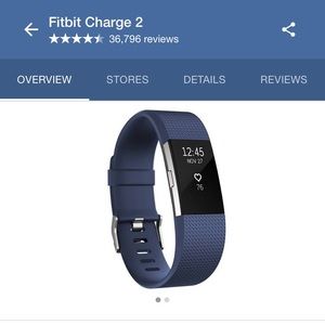 blue Fit Bit Charge 2